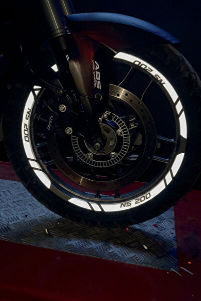 Banxtre 12 Pieces Reflective Wheel Rim Stripe Sticker Set for Bajaj Pulsar Ns200