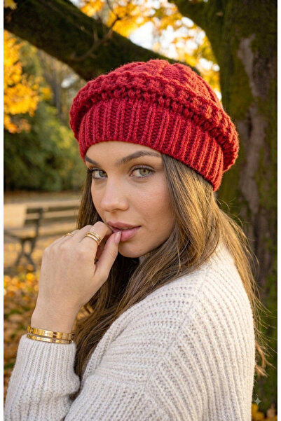 LAGRANZE Women's Knitted Painter Beret