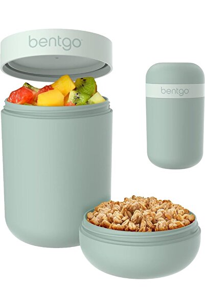 Bentgo كوب وجبات خفيفة، وعاء محمول وخفيف الوزن وقابل لإعادة الاستخدام ومانع ل...