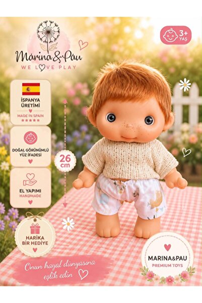 MARINA & PAU 26 cm PAU BASIC Martin Oyuncak Bebek | İspanyol Bebek