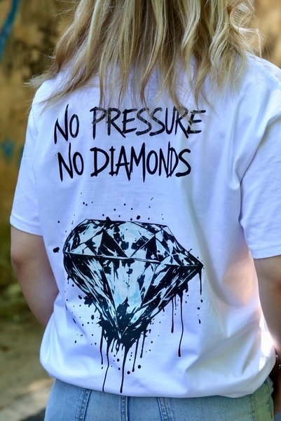 Generic Brand Tricou unisex Divertis, fără presiune, fără diamante, imprimeu ...