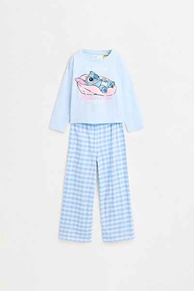 LEFTIES Stitch ©Disney uzun pijama takımı
