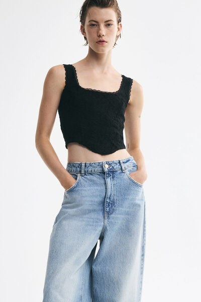H&M Dantel Korse Üst