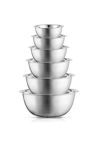 Generic Monico 100% Stainless Steel Mixing bowl set of 6 Piece, Solid and Dur...