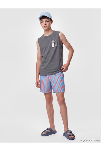 LC Waikiki Alita city striped swim shorts for boys - the alita city difference