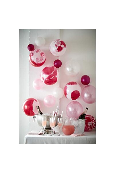 Generic Talking Tables We Heart Marble Effect Balloons, 12-Piece, 12-inch Dia...