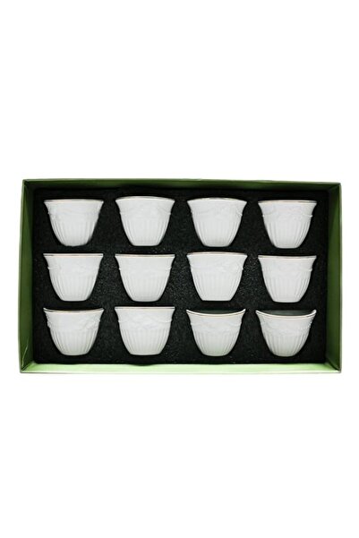 Generic AKDC Angela 12Pcs Cawa Cup Set 17.3 X 26.0 X 29.6 Cm White 6294015827118