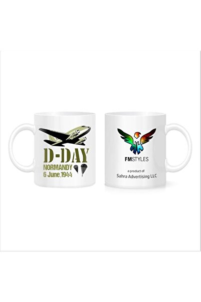 Generic FMstyles D-Day Normandy Landings Invasion Douglas White Mug - FMS418-...