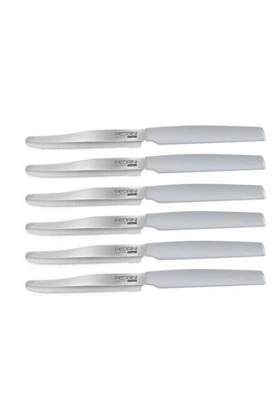 Generic KITCHEN KNIVES SET6PCS WHITE HANDLE