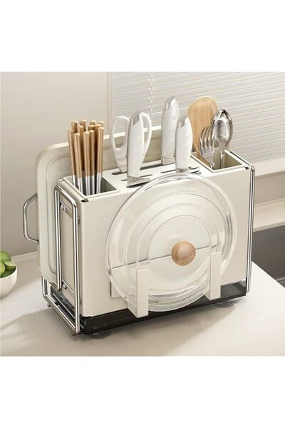 Generic Knife Block Holder，Kitchen Knife Holder Storage Organizer，Utensil & C...