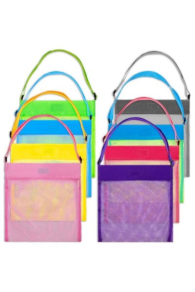 Generic meekoo 8 Pieces Candy Bags Mesh Beach Bags Snacks Bags Seashell Bags ...