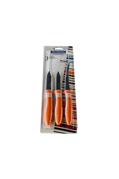 Generic TRAMONTINA Since 1911 Made In Brazil 3 PC KNIFE SET COR & COR