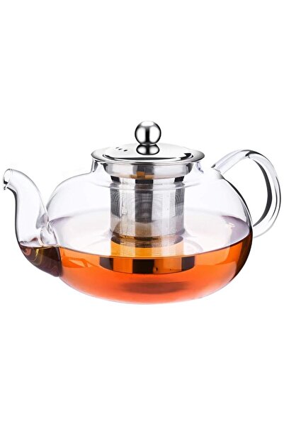 Generic Incrizma Glass Teapot Kettle with Stainless Steel Infuser and Lid for...