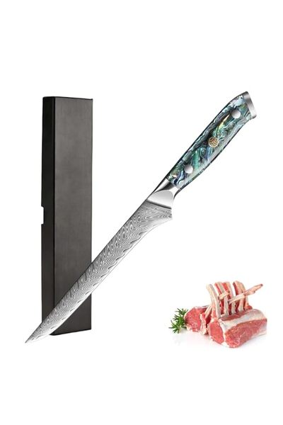 Generic 6" Damascus Steel Bread Knife - Umi Collection - 67-Layer Japanese VG...