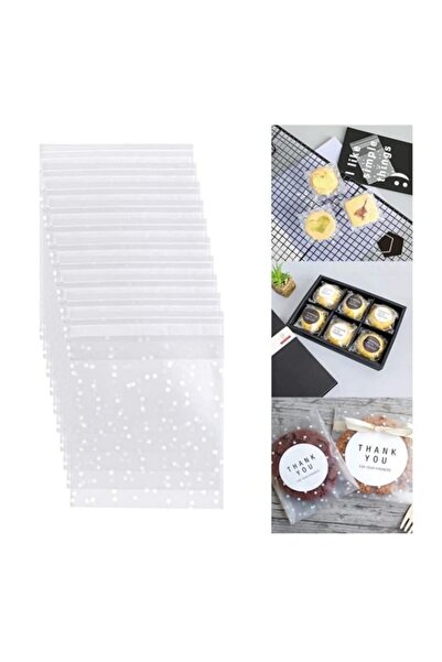 Generic SKEIDO 300PCS Transparent Cellophane Polka Dot Candy Bags Frosted OPP...