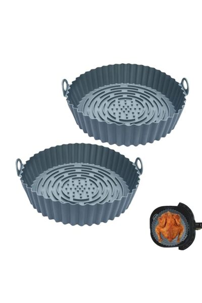 Generic Silicone Air Fryer Liners, 2Pcs 7.9" Air Fryer Accessories, Silicone ...