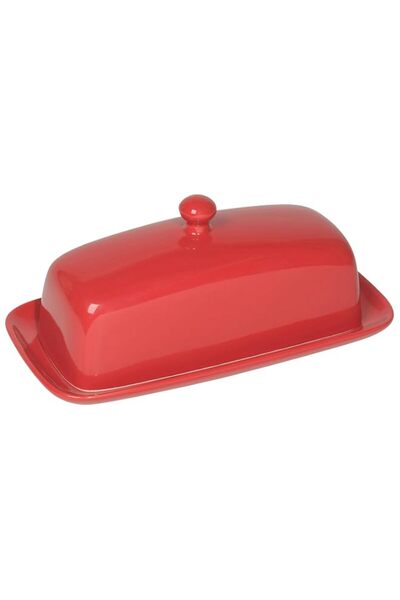 Generic Now Designs Butter Dish, Red