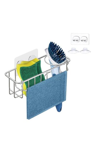 Generic KESOL 3-in-1 Kitchen Sink Caddy - Adhesive Sponge Holder for Kitchen ...