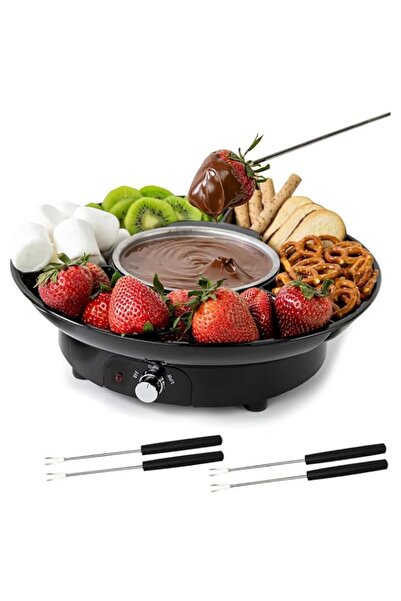 Generic Electric Fondue Pot Set, Temperature Control Fondue Pot for Chocolate...