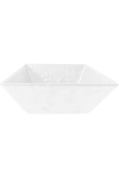 Generic Servewell Melamine Horeca White Hammered Squre Bowl 8"