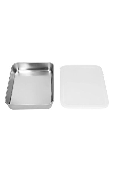 Generic Stainless Steel Non Stick Baking Tray Deep Flat Pan Food Storage Box ...