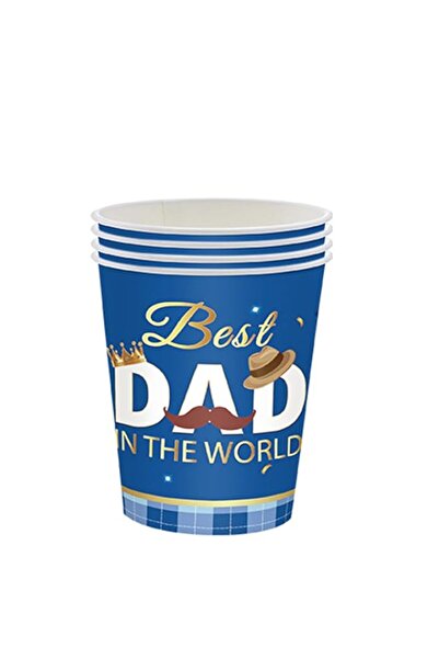 Generic 20pcs Happy Father's Day Paper Cups Disposable Best Dad Cup Father Da...