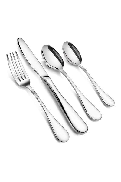 Generic WinCheer Silverware Set for 6, 24 Pieces Flatware Cutlery Set Stainle...