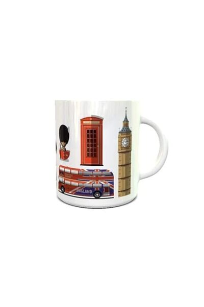 Generic imPRESS White Ceramic Coffee Mug with London Icons Design
