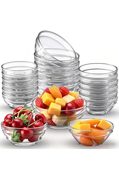 Generic Glass Prep Bowl Set, Clear Stackable Kitchen Bowls for Salt, Spices &...