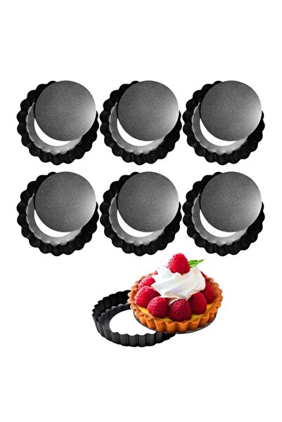 Generic Non-Stick Mini Tart Pans with Removable Bottom, 4 Inch Round Fluted Q...