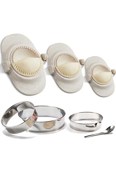 Generic Dumpling Maker, Empanadas press mold maker Set with Dough Cutter, Dum...