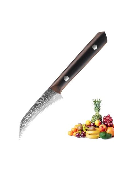 Generic 3.5" Paring Knife Damascus Steel Peel Chef Knife - 67-Layer Forged Fr...