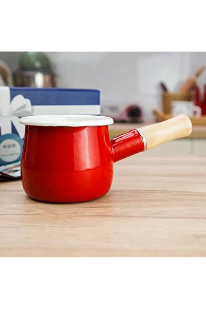 Generic Non-Stick Milk Pan Small Milk Pot Tea Coffee Egg Boiling Pot Enamel W...