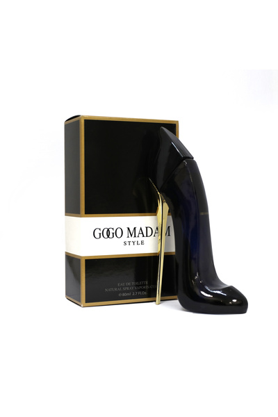 GOGO MADAM STYLE عطر أو دو توليت - عطر نسائي بزجاجة على شكل حذاء بكعب عالٍ، 8...