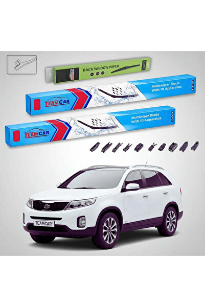 TEAMCAR Wipers Kia Sorento II XM SUV 2009-2015 | Front and Rear Set Flat Prem...