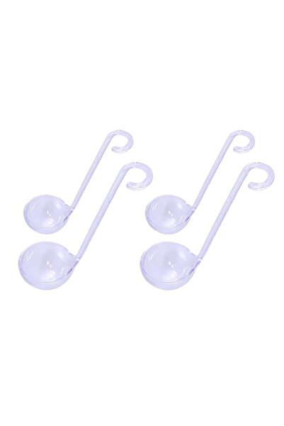 Generic Chef Craft Plastic Mini Ladles in 2 Sizes, Set of 4, Clear