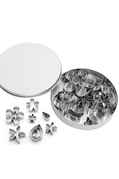 Generic Aoktech 12 Pieces Cookie Cutters Stainless Steel Mini Biscuit Cutters...