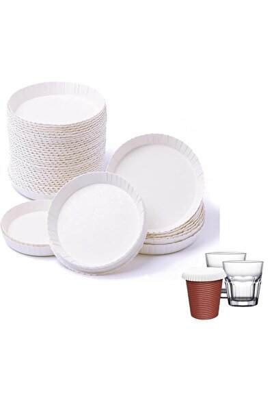 Generic YelaJoy 200 Pcs Paper Cup Covers for Drinks Safety, 3.5 Inch (7.5cm) ...