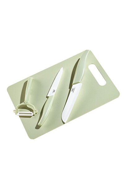 Generic Babycare Ceramic Knife Set – Charter Green, 3-Piece Ultra Sharp Kitch...