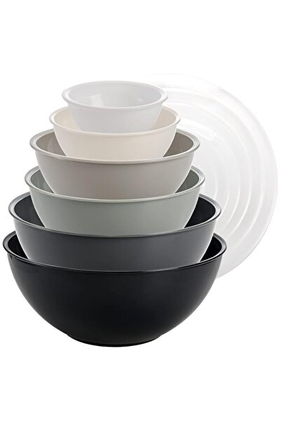 Generic Okllen Set of 6 Large Mixing Bowls with Lids (0.3–6.5L), Reusable Pla...