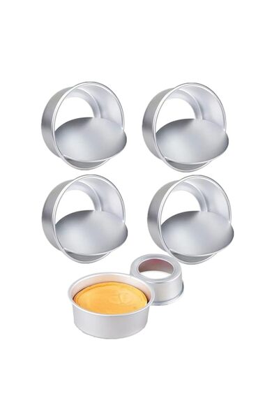 Generic Non-Stick Deep Aluminium Round Cake Pan with Removable Bottom, 5 Inch...