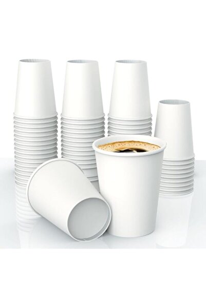 Generic Khaleej Pack Premium 6.5 oz – 150 White Paper Cups Disposable Espress...