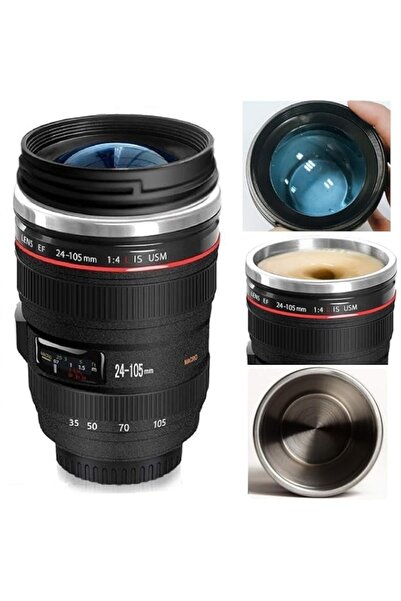 Generic Camera Lens Coffee Mug,12oz,the Latest Style Stainless Steel Travel M...