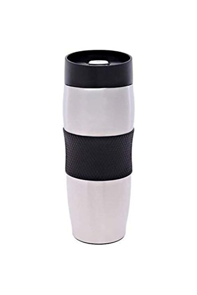 Generic Nessan Mug with silicone Rubber 380ml Black, F-HV056-GR