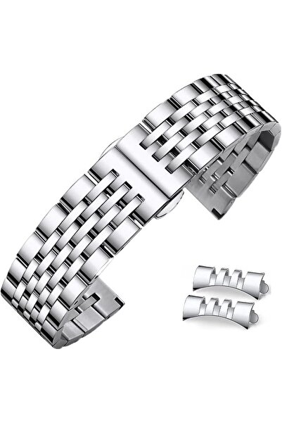 GENERAL Stainless Steel Watch Band Straight & Curved End 14mm 16mm 18mm 19mm ...