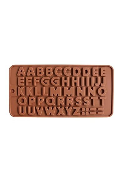 Generic Silicone Alphabet Letter Chocolate Mould, 21 x 7.3 x 0.6 cm, Brown