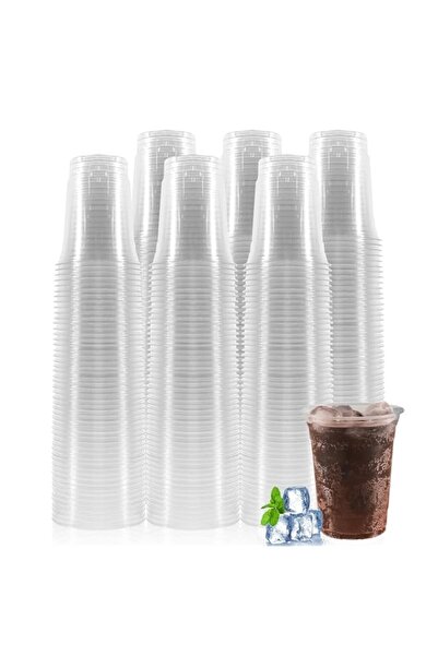 Generic WUHUIXOZ 300 Transparent Plastic Party Mugs (350ml) for Birthdays, Ch...