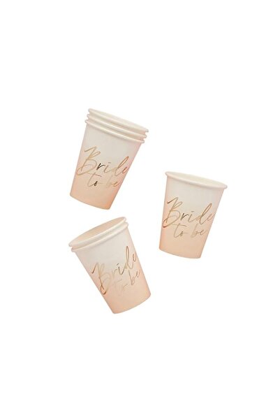 Generic Club Green 8 Bride to Be Cups, Hen Party Paper Cups, Gold Ombre Hen N...