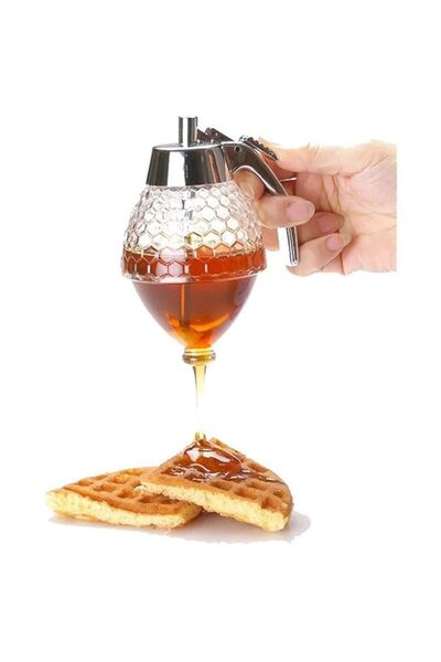 Generic MQFORU Fashion Honey Dispenser, Jar Juice Dispenser Bee Drip Bottle