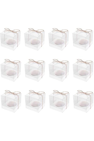 Generic 12 Pack Individual Cupcake Containers, Transparent Single Clear Cupca...